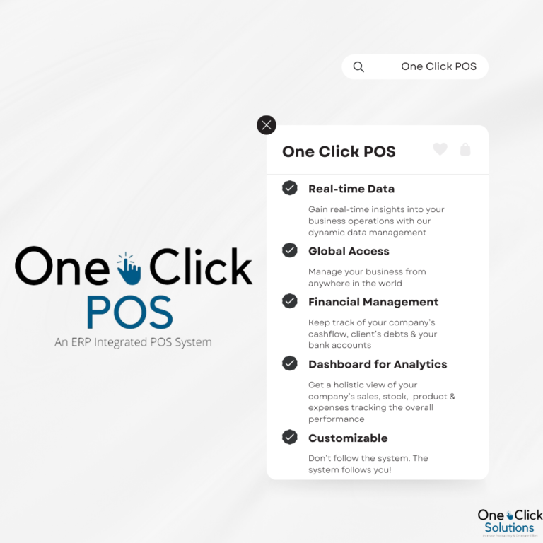 One Click POS - Highlights
