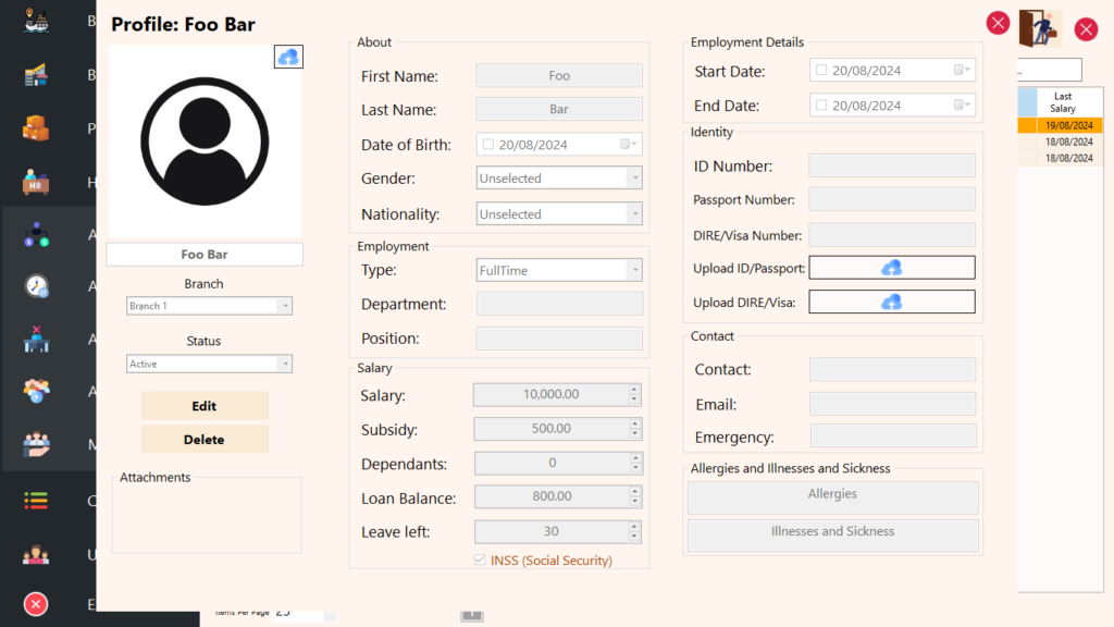 HR Module - View Employee