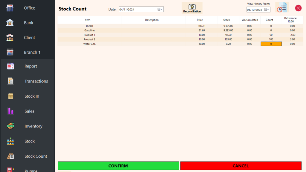 Stock Count - Physical Inventory Count