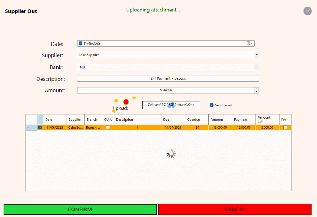 Office Module - Supplier Out (Bank) + Extra Deposit