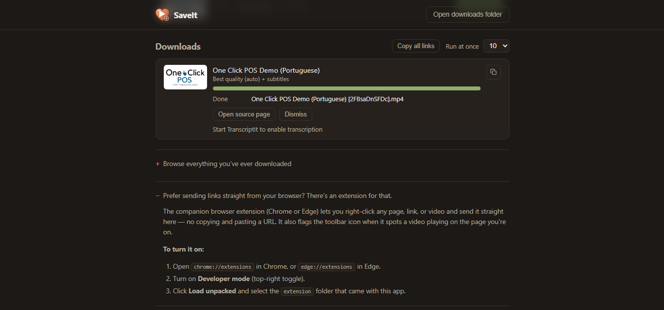 SaveIt - Download Completed