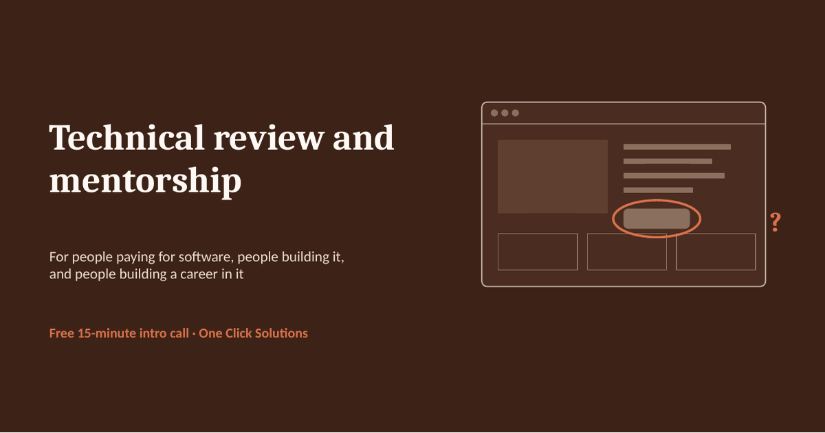 Technical Review & Mentorship